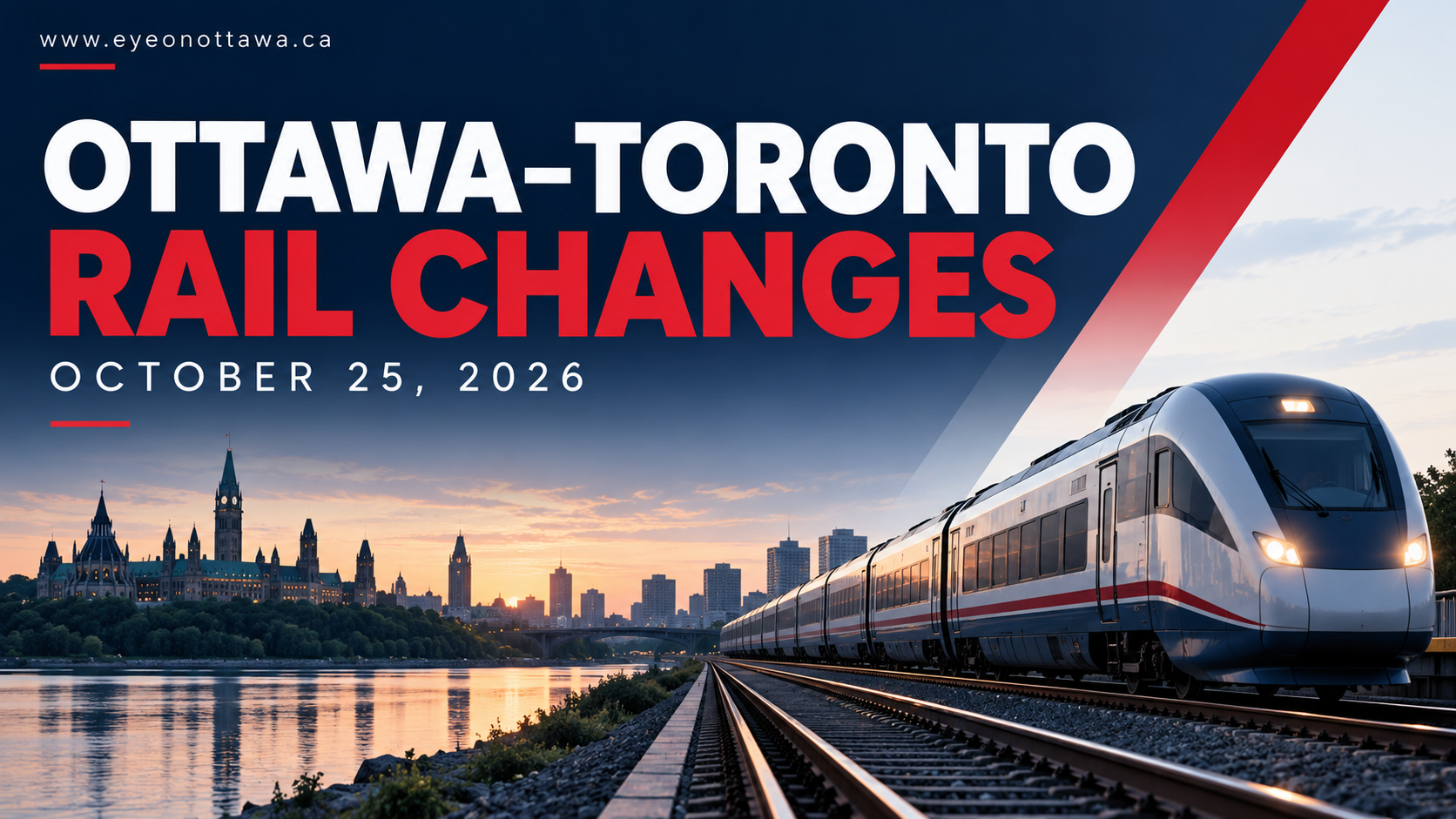 Ottawa–Toronto VIA Rail Schedule Changes Take Effect October 25