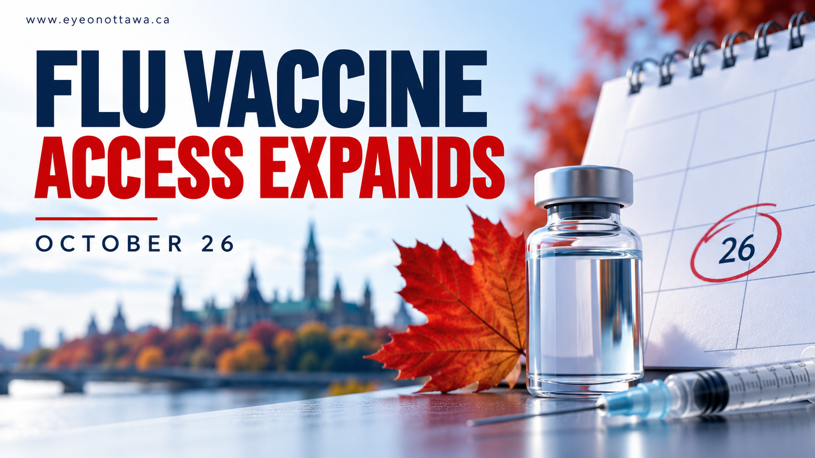 Flu Vaccine Eligibility Expands in Ottawa on October 26