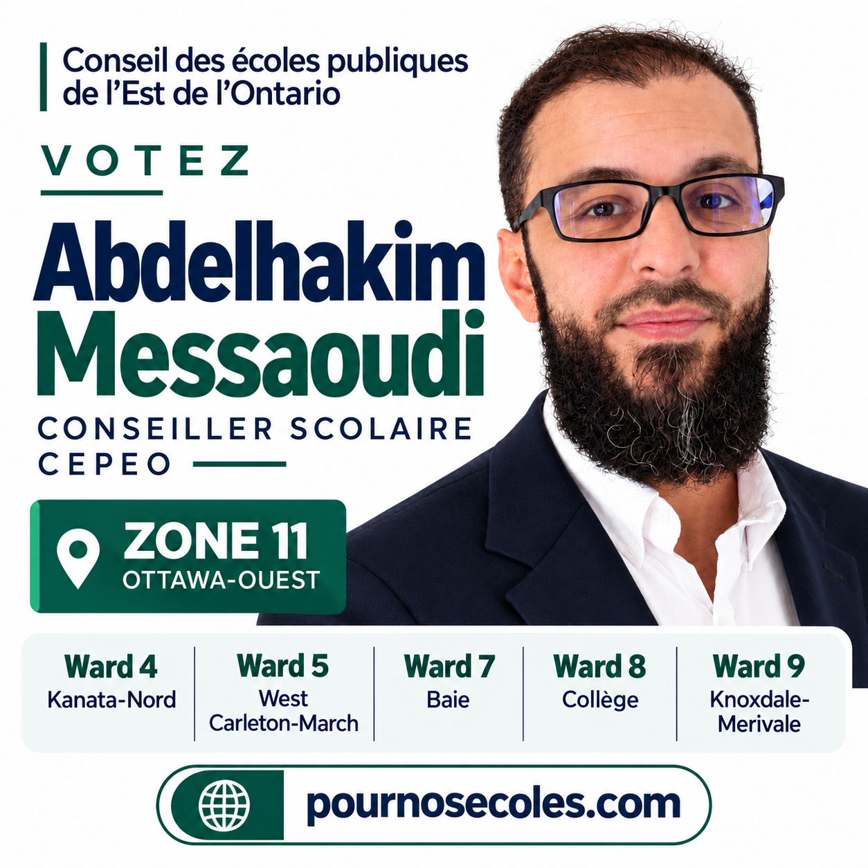 Abdelhakim Messaoudi — CEPEO Zone 11 campaign advertisement